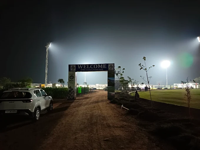 Gurukul cricket stadium entrance